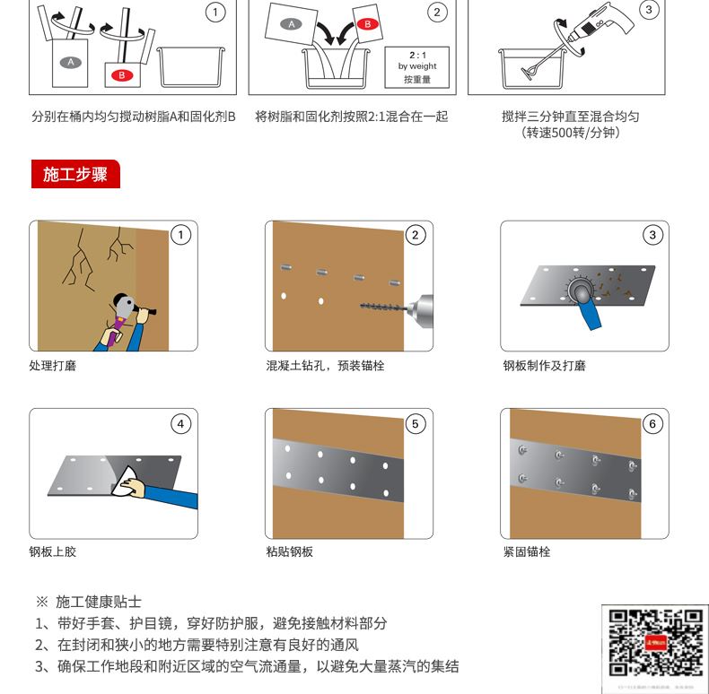 包钢镇坪粘钢加固施工过程